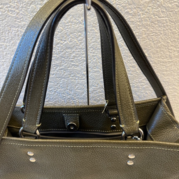 Women's Coach Leather Dempsey carryall tote cargo green D2039-1959 - Picture 5 of 12